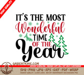 Most Wonderful Time SVG Poster SVG
